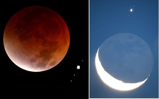 Jupiterbedekking door verduisterde maan